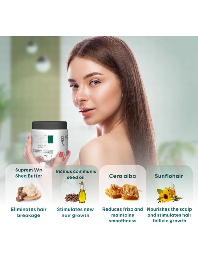 اينوكس قناع شعر إينوكس 250 جم – لترطيب الشعر، جعله صحيًا وخاليًا من التجعد، يقلل من تلف الشعر وتقصفه - Image 5